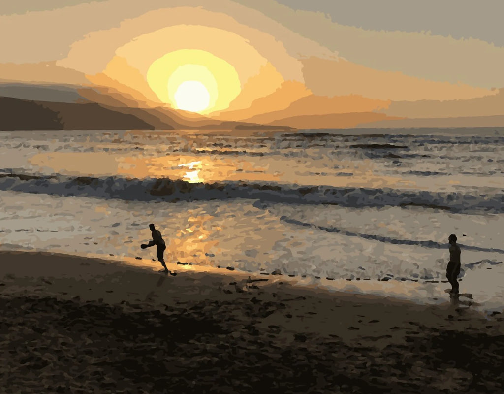 Ein Abend am Meer