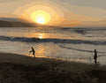 Ein Abend am Meer