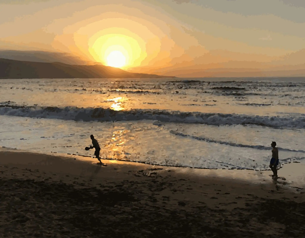 Ein Abend am Meer