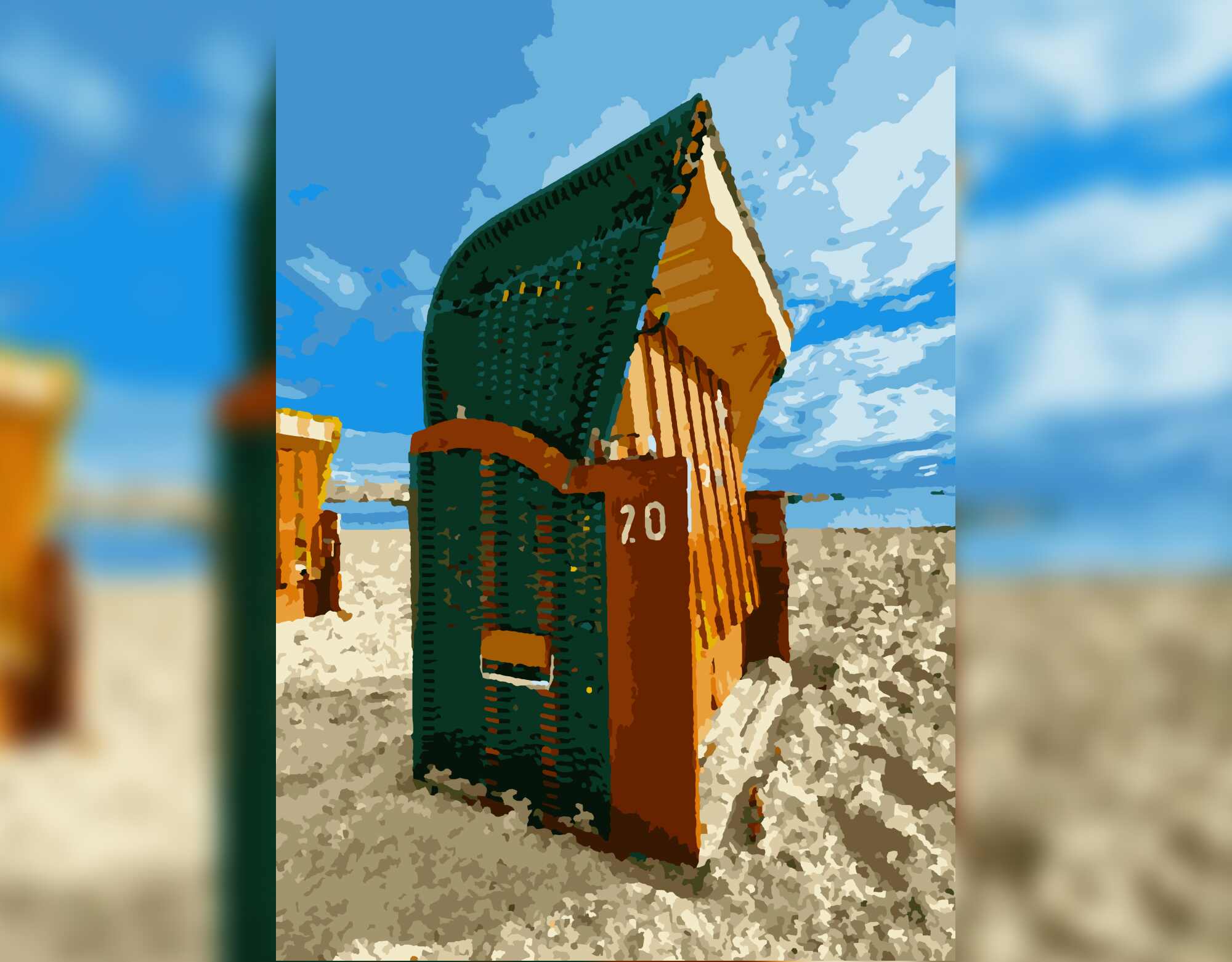 Ostsee-Traum im Strandkorb