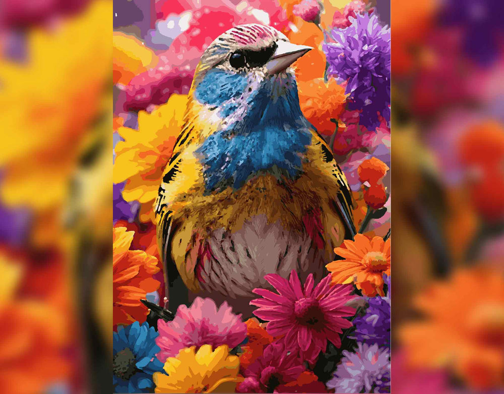 Farbenfroher Vogel