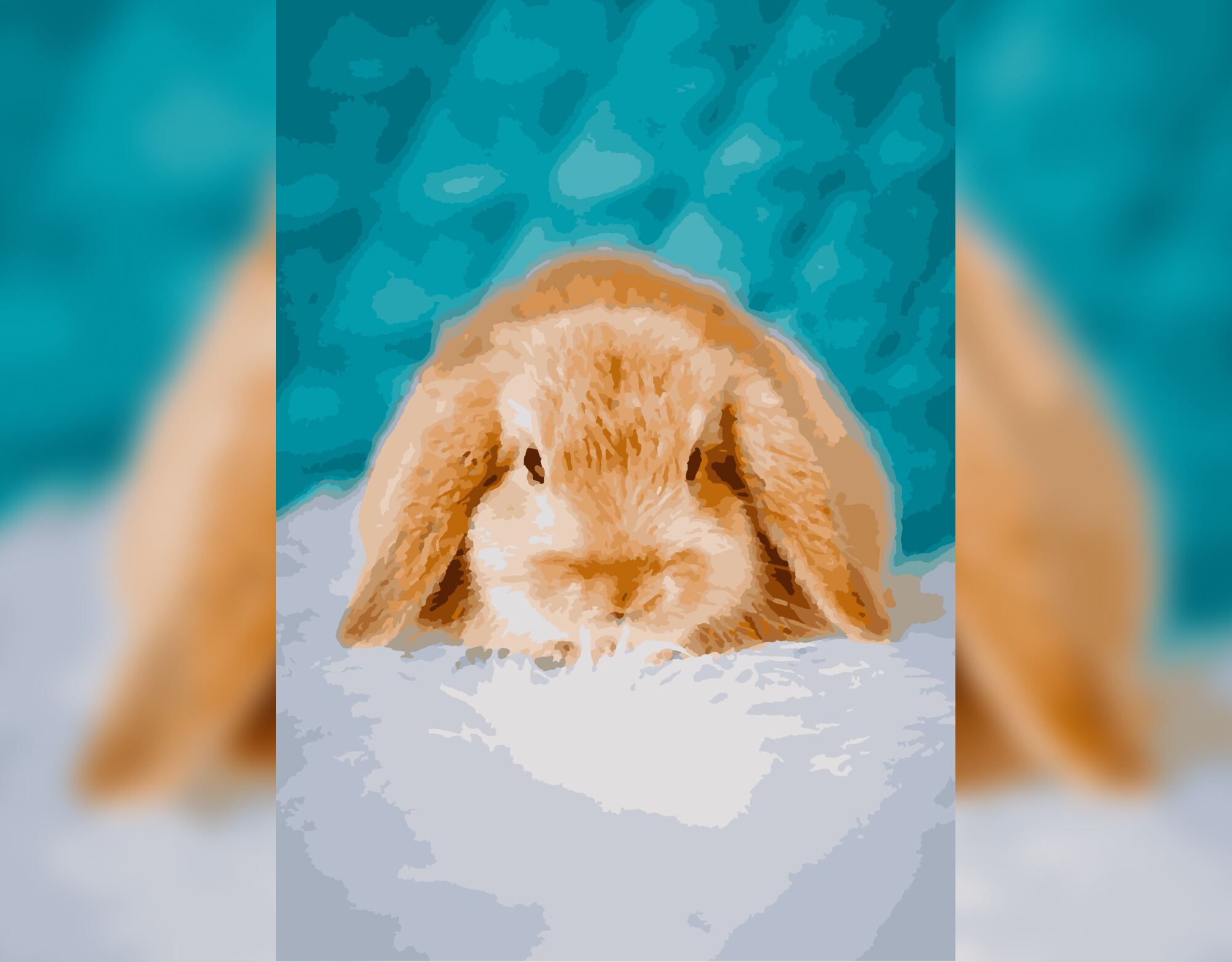 Cozy Bunny Portrait