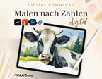 Wiesenkuh im Einklang
