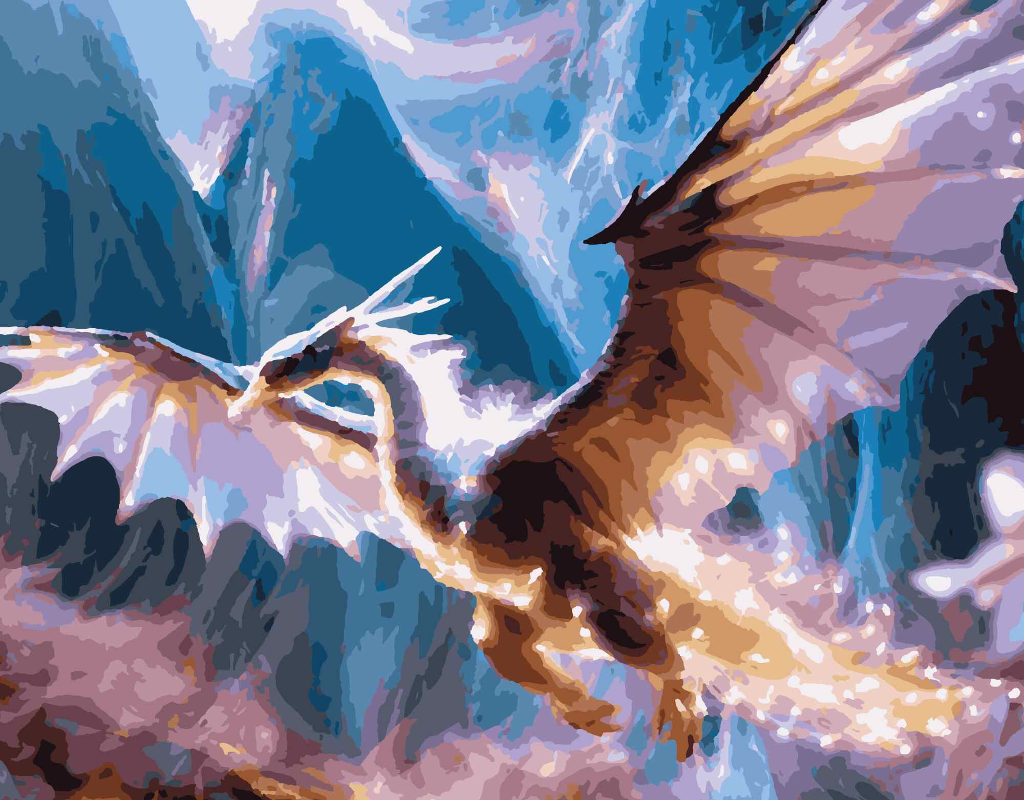 Dragon Flight in Moonlight