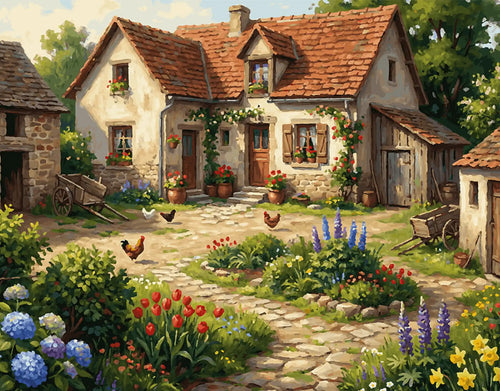 Morning in the Old Courtyard