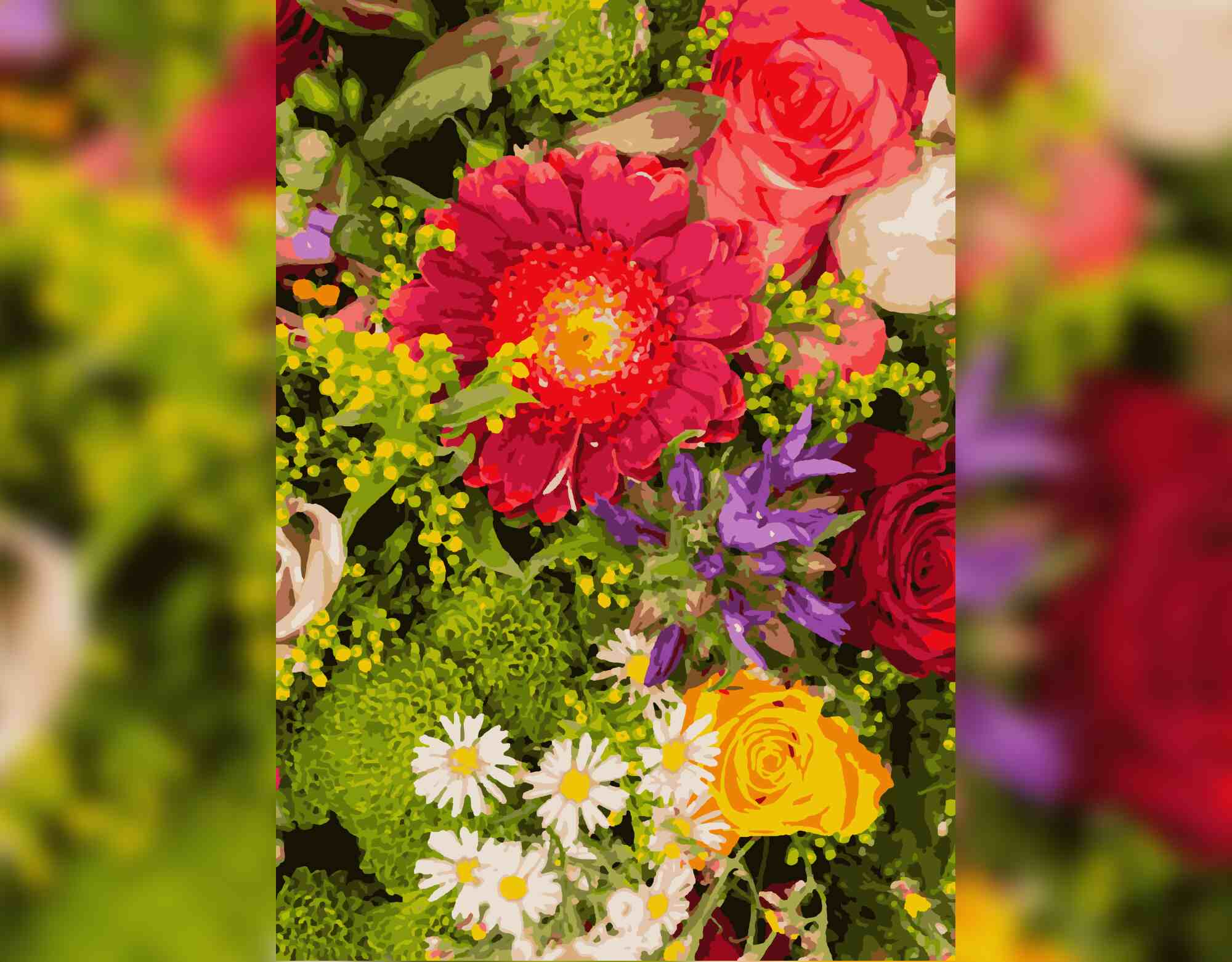 Bunte Blumenpracht