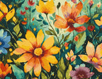 A Burst of Colorful Blooms