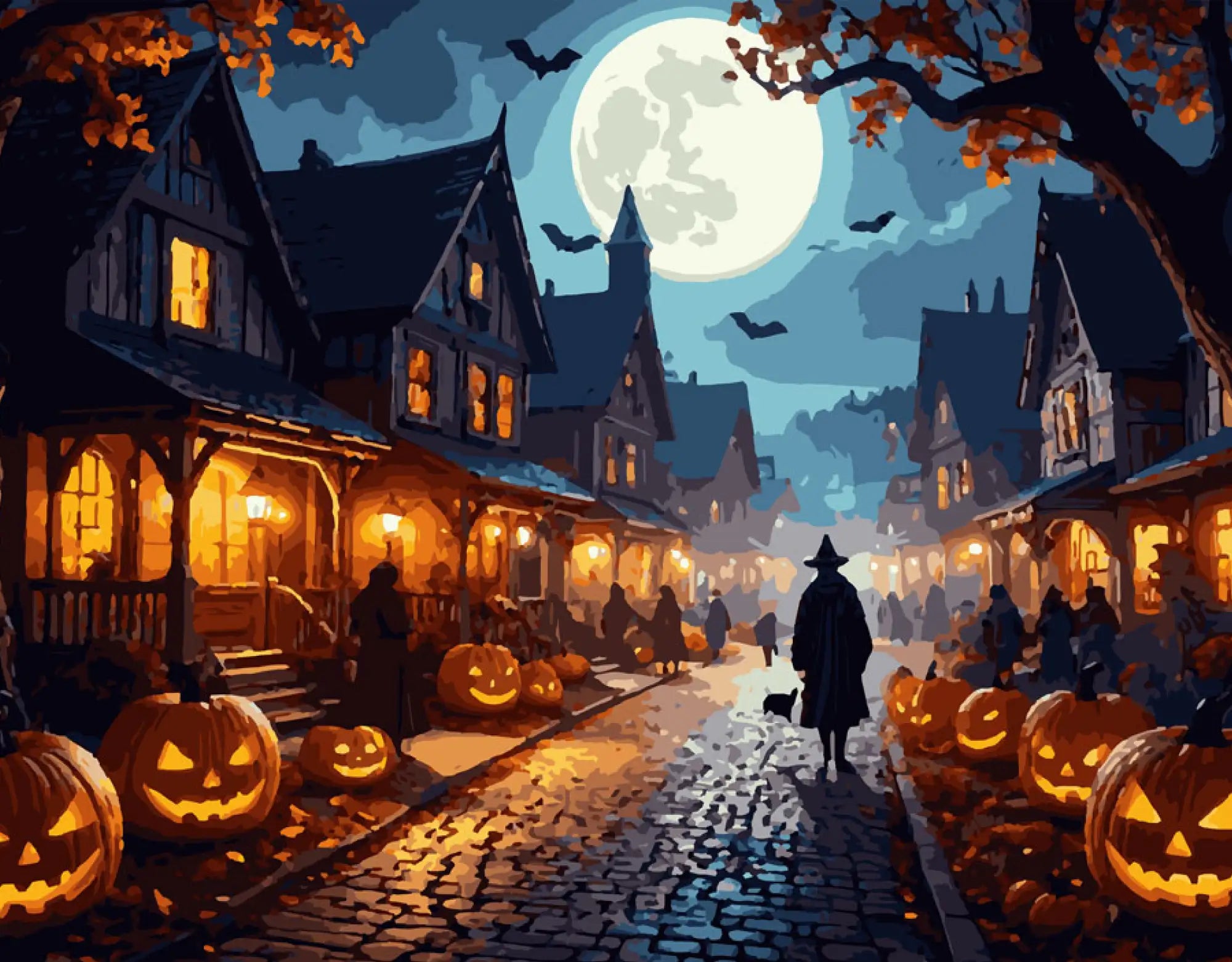 Lanterns of Halloween Night