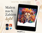 Colorful Lion Head