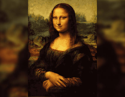 Malen nach Zahlen digital, Mona Lisa