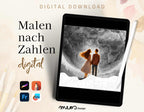 Paint by numbers digital, couple, OOTW, inspired motif for Swifties