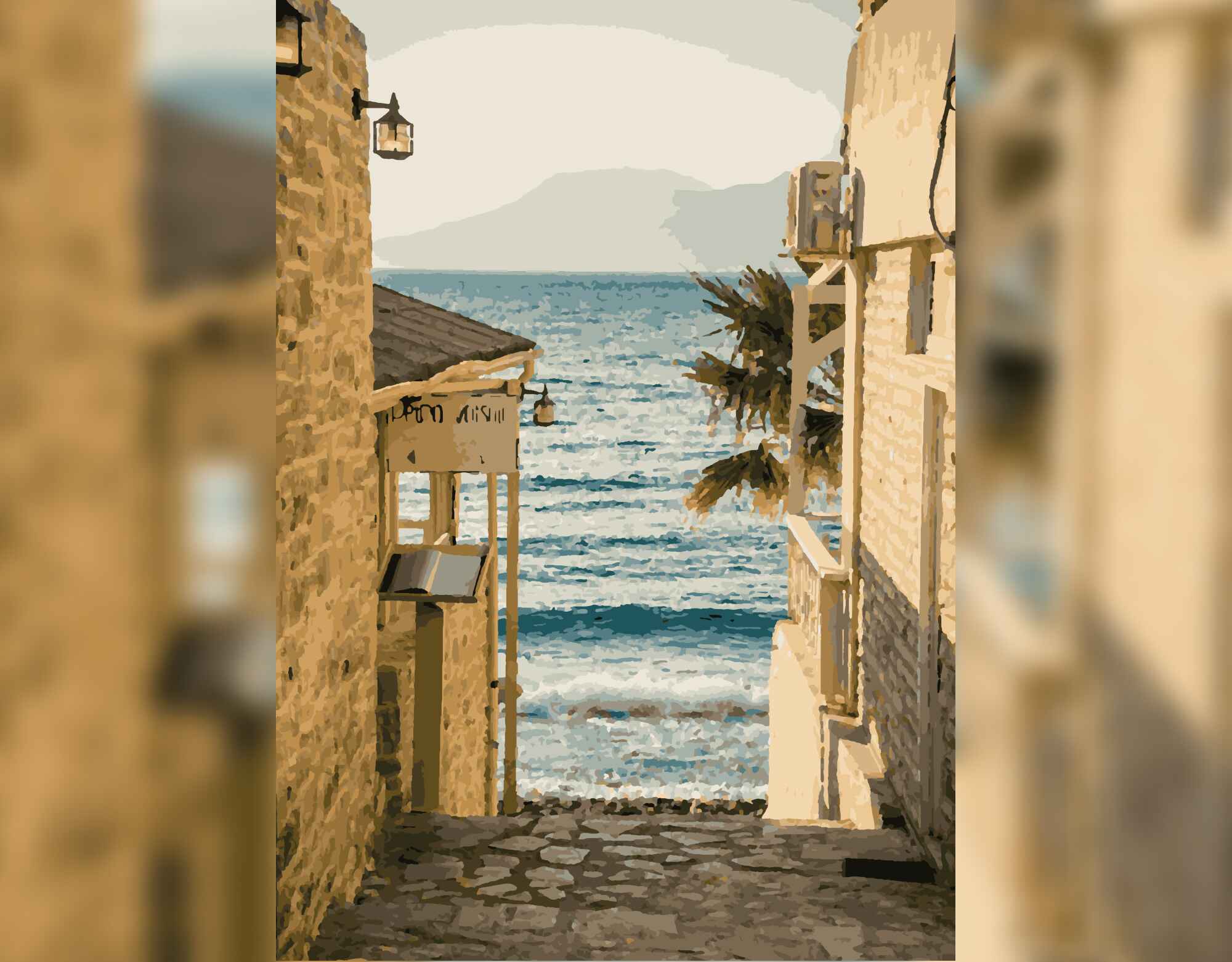 Meerblick von der Gasse
