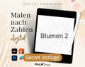 Secret Vorlage Blumen 2