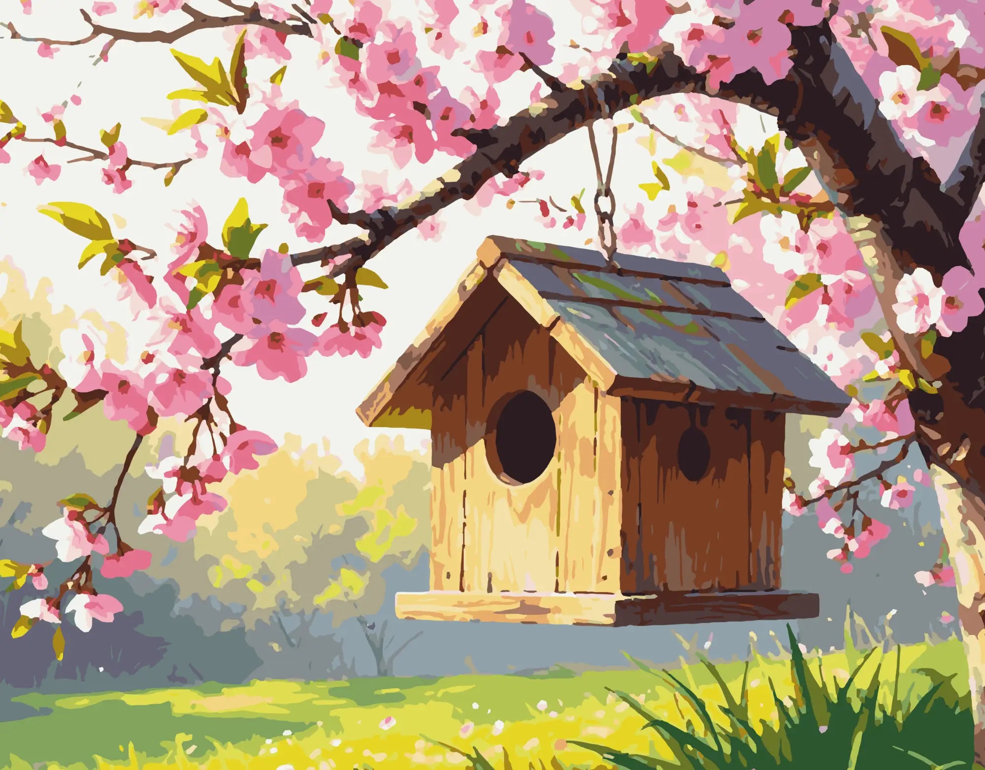 Stille Nachbarschaft im Kirschbaum