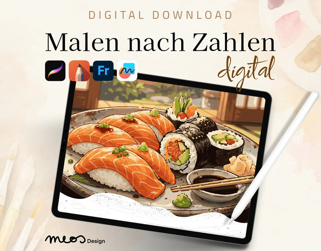 Sushi-Abend im Sonnenlicht