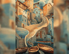 Dreamy hillside village