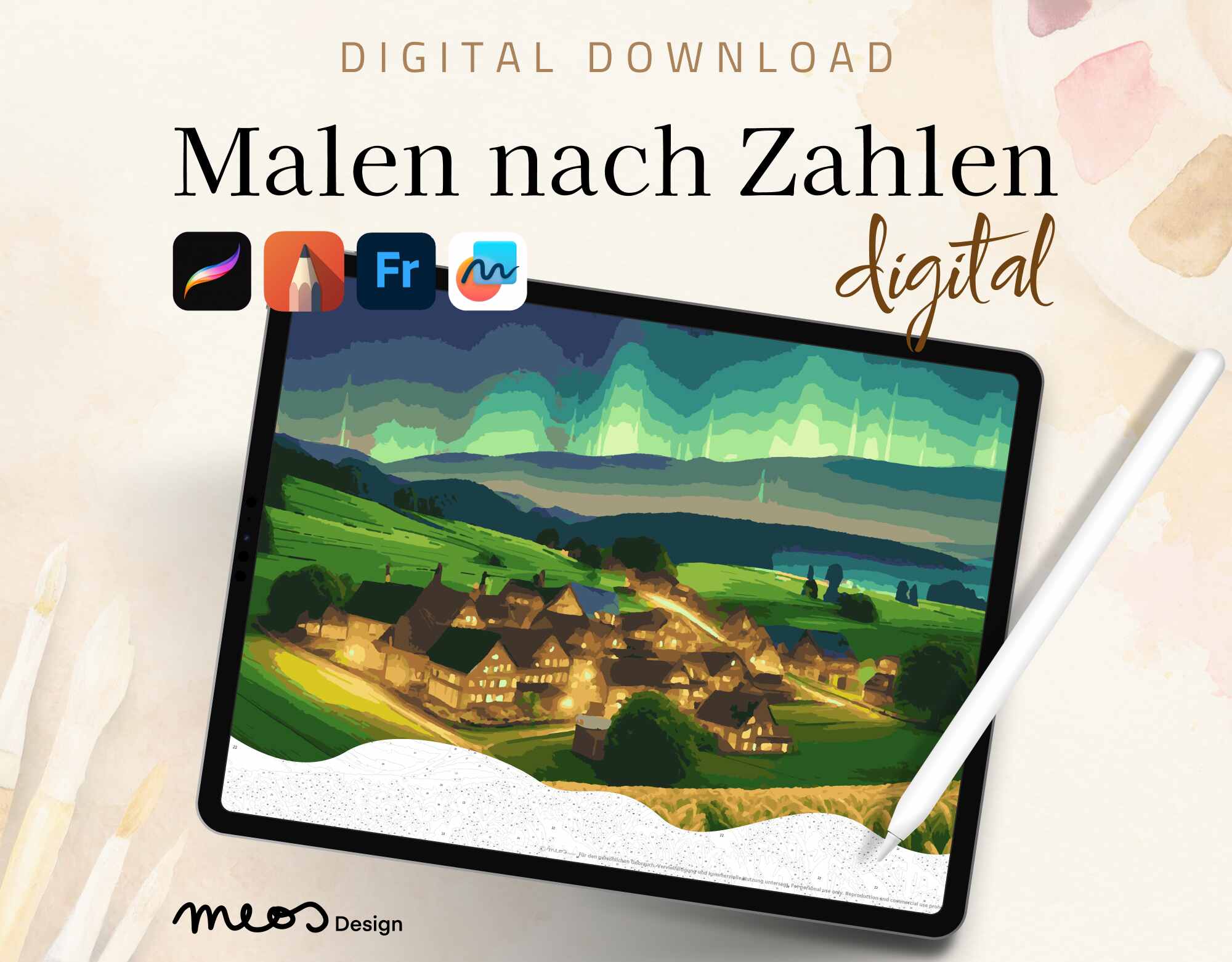 Magische Nacht im Dorf