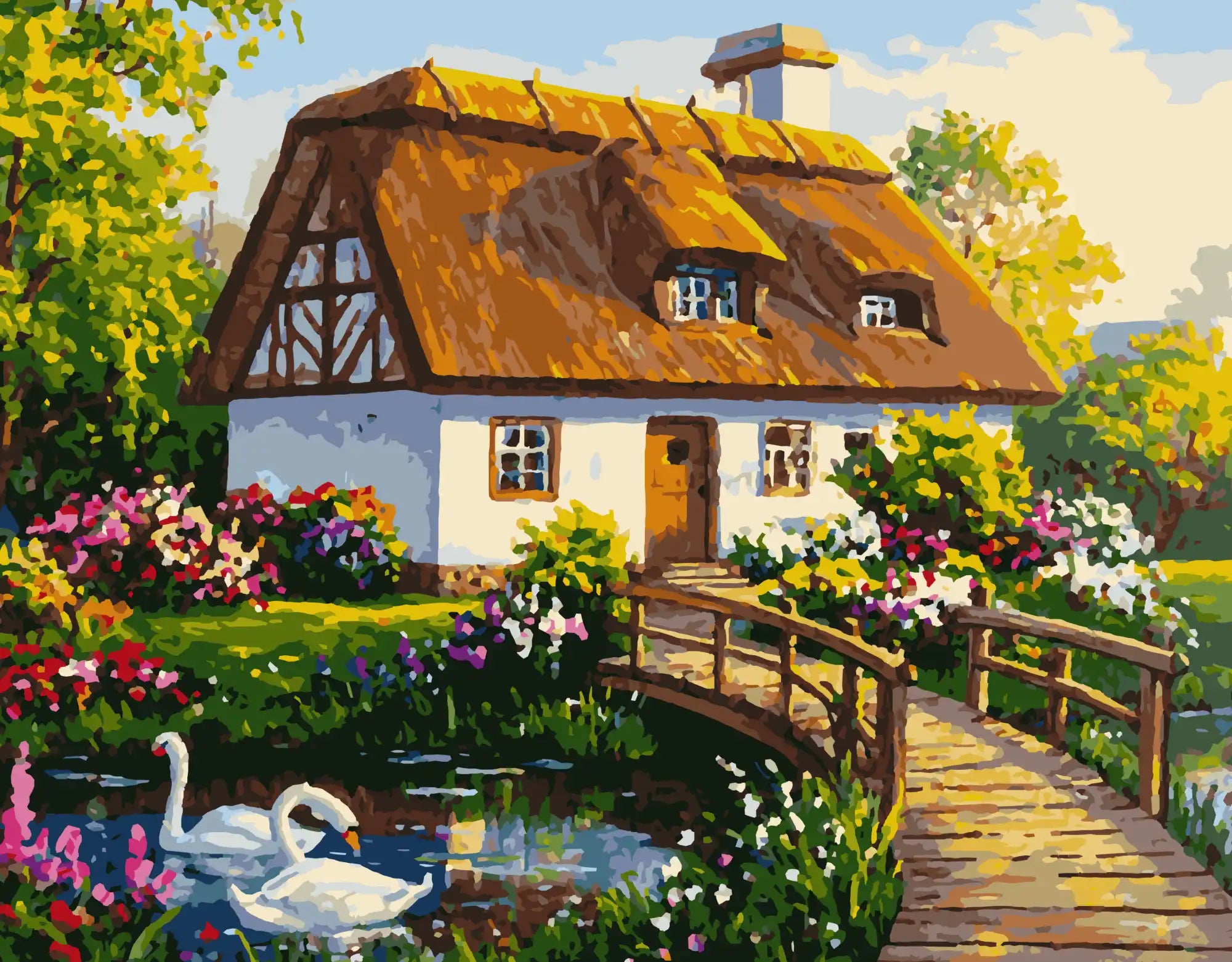 The Cottage by the Swan Pond