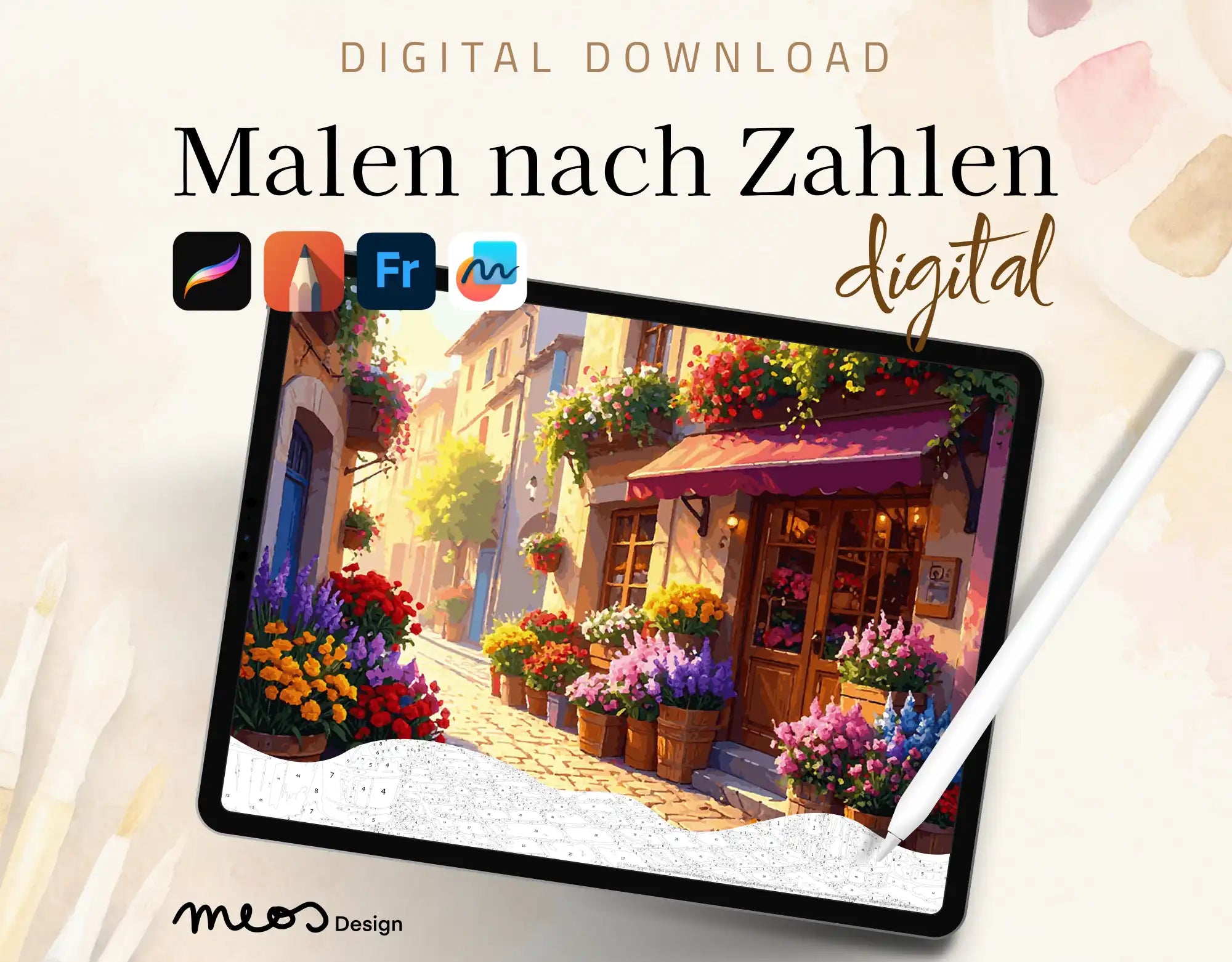 Blumenladen zwischen Kopfstein und Sommerwind